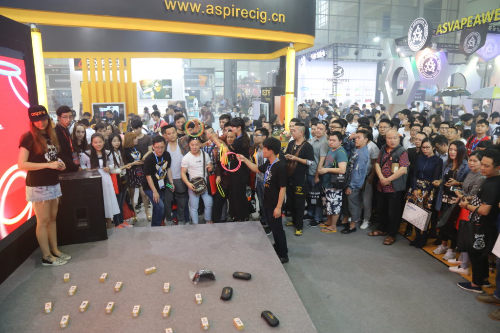 exciting game at aspire vape show