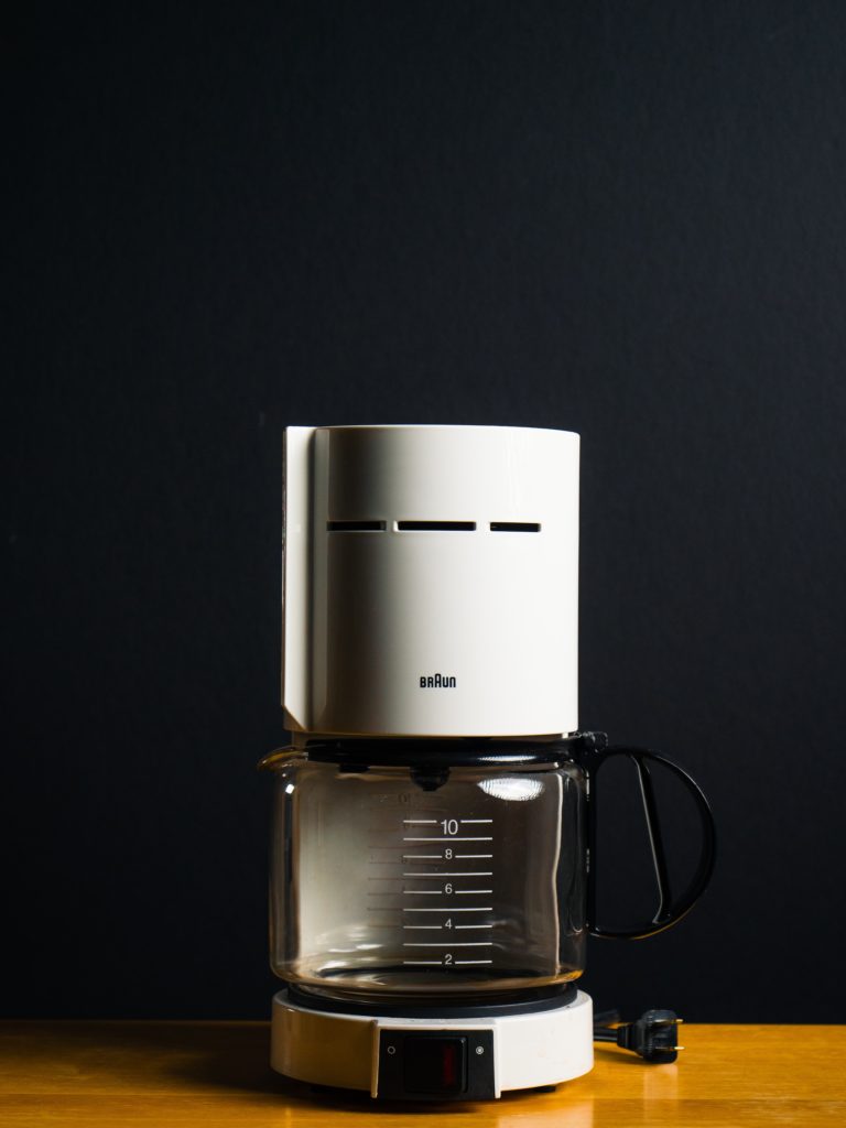 Normal home coffee machine used for decarboxylation 