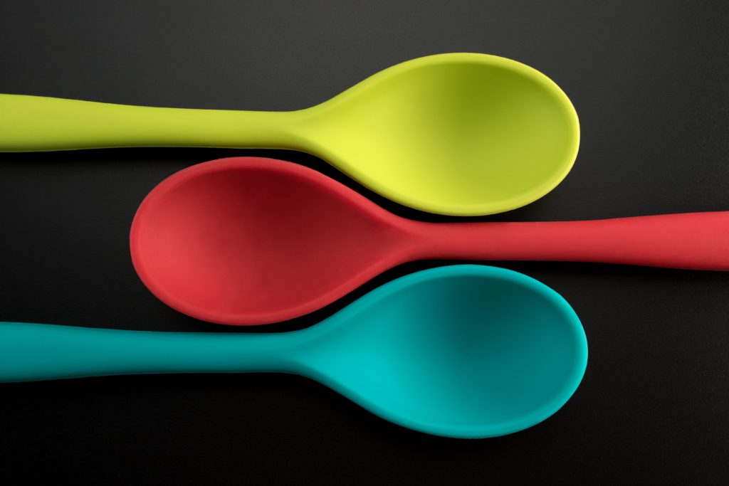 spoons to stir the plant material and ethanol