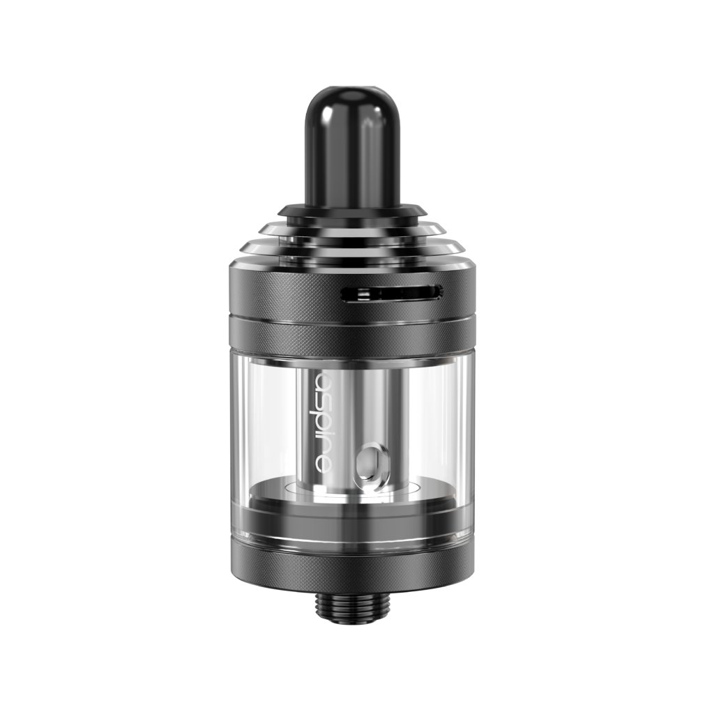 Back Nautilus XS Tank with adjustable top airflow and a top radial fin heat sink design.