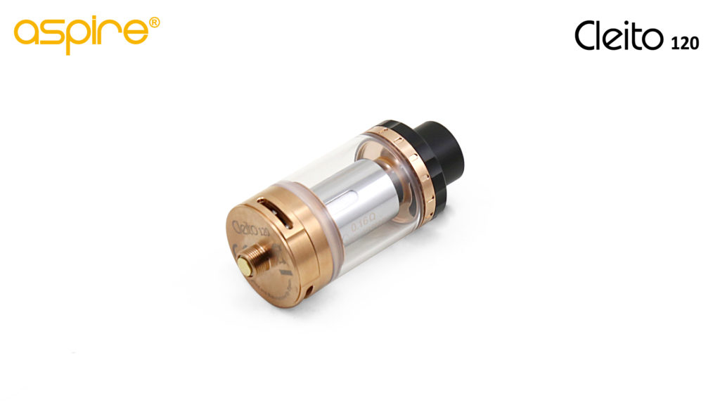 The Aspire Cleito 120  is made of stainless steel and Pyrex glass with a tank capacity of 4ml (2ml for TPD countries) 