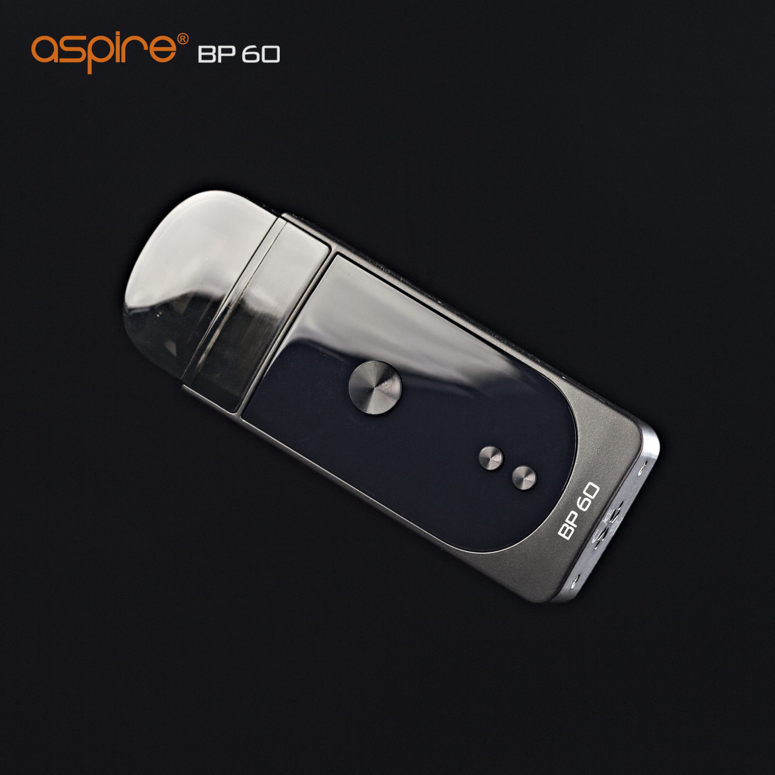 Future of vaping technology: Aspire new pod system with adjustable wattage, voltage and airflow.